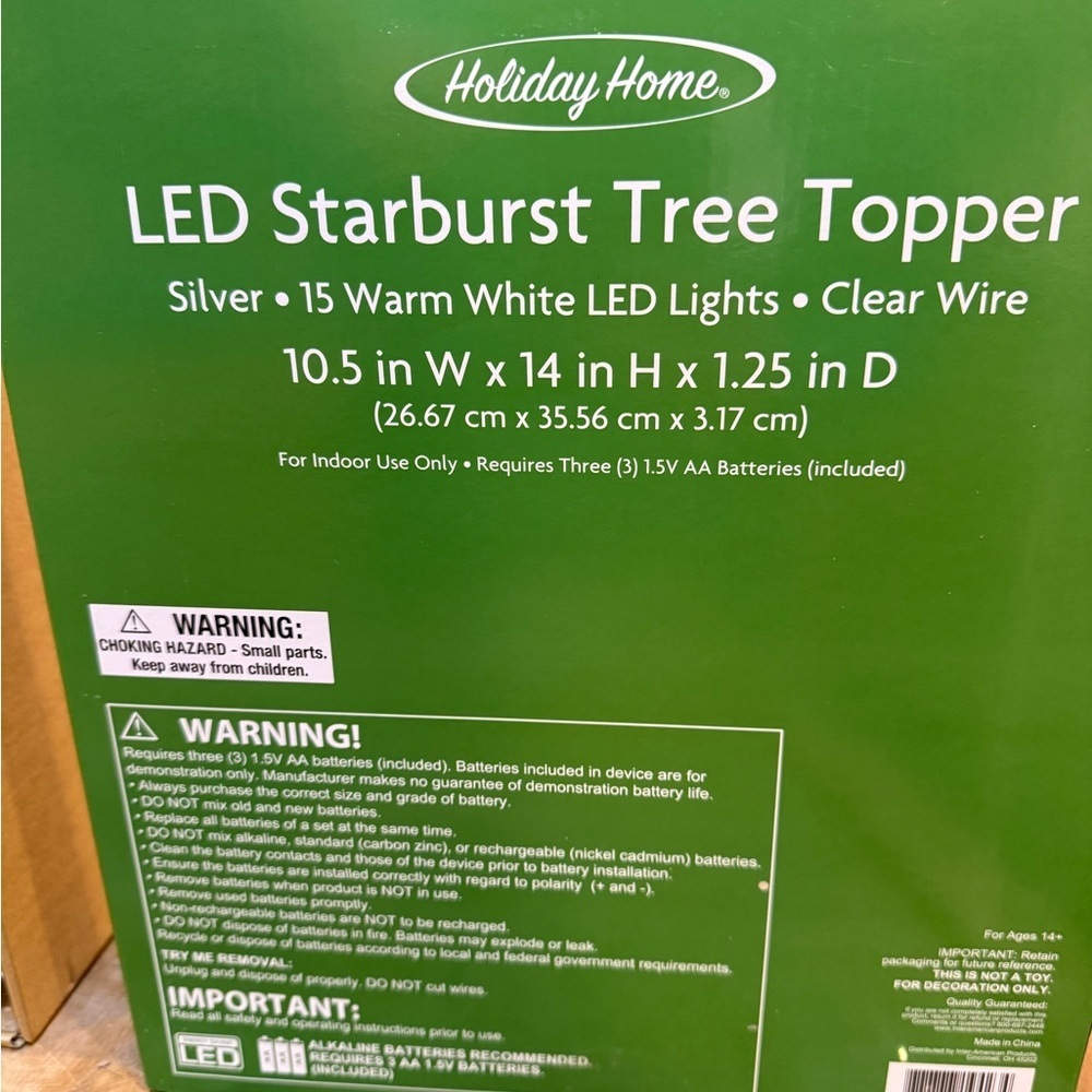 Shatterproof Ornament Set and LED Starburst Tree Topper Gold & Silver Christmas - Picture 14 of 16